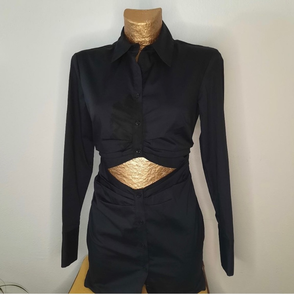 L’Academie Cut Out Shirt Dress